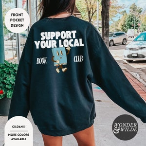 Retro Book Club Sweatshirt, Book Club Shirt, Reading Sweatshirt, Book Lover Shirt, Librarian Shirt, Book Club, Book Lover Gift,Bookish Merch