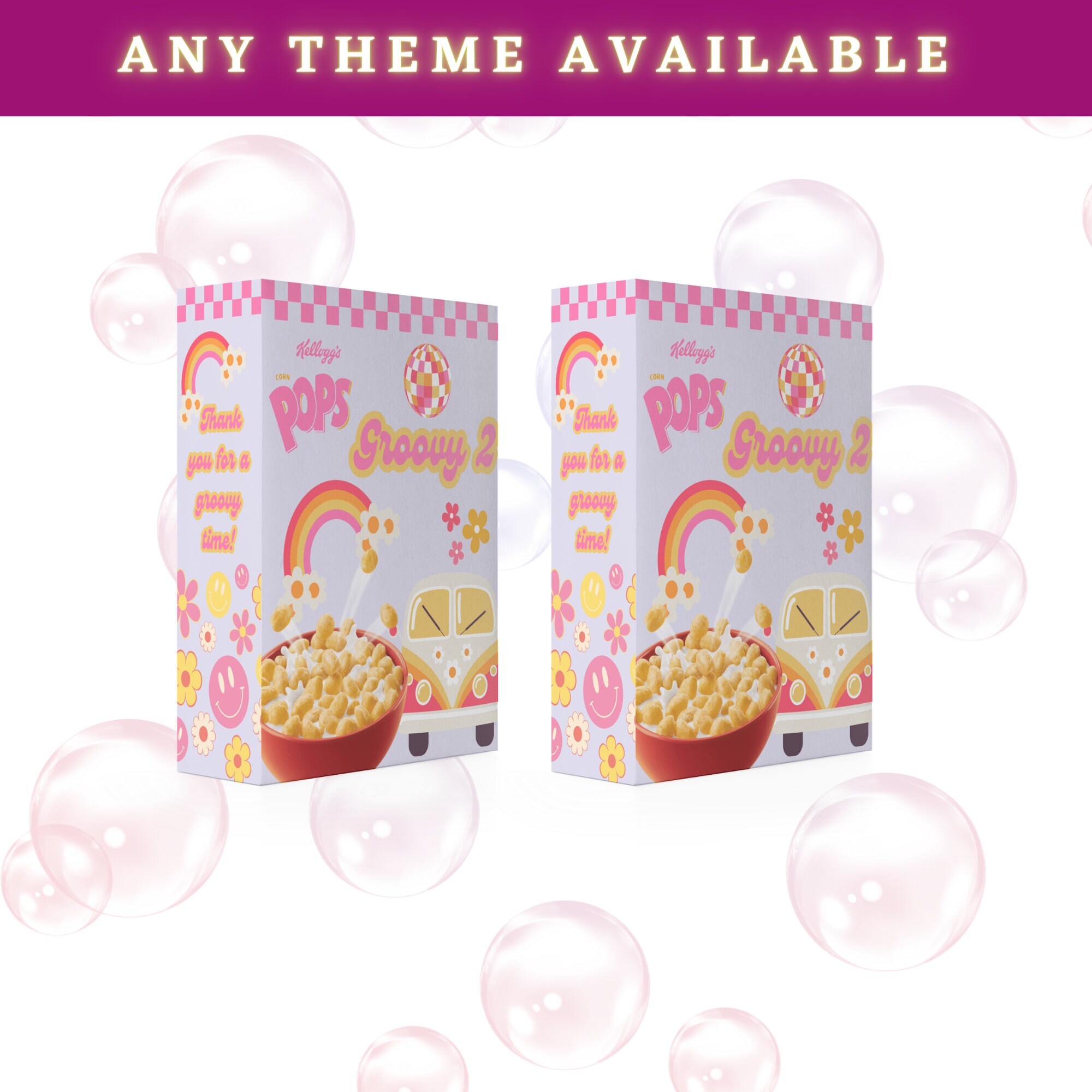 Custom Cereal Box Custom Party Treat Box Customized Cereal Box