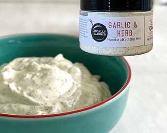 Garlic and Herb Dip and Dressing Mix, handcrafted gourmet