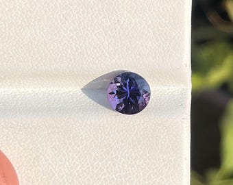 Natural Non Heated Very Dark Purple Blue Tanzanite Perfect Round Cut Loupe Clean Loose Gemstone Rare Tanzanite for Engagement Ring