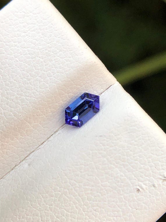 AAA+ Tanzanite Elongated Hexagon 5.90x3.90 mm | Loupe Clean Natural Blue Loose Gemstone | Custom Jewelry Stone