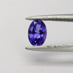 6x4 MM TANZANITE Oval Cut Loose Gemstone, Beautiful Tanzanite Oval Faceted Cut Gemstone, 0.57 ct Stone, AAA+ Tanzanite Gemstone