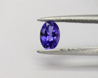 6x4 MM TANZANITE Oval Cut Loose Gemstone, Beautiful Tanzanite Oval Faceted Cut Gemstone, 0.57 ct Stone, AAA+ Tanzanite Gemstone