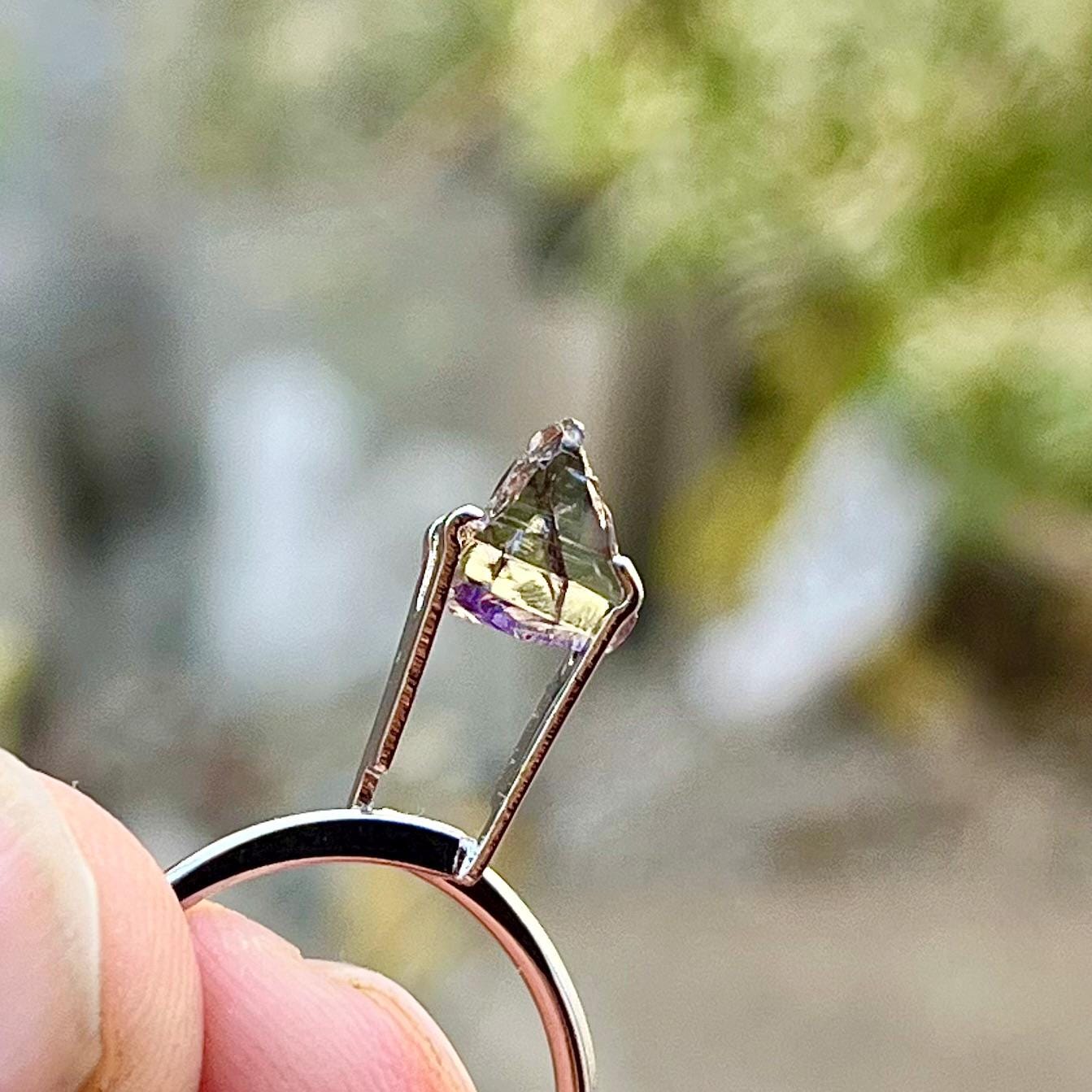Color-Shift Zoisite | Chameleon Tanzanite Rough | Golden Honey, Violet Flame & Ocean Teal Hues | Natural Untreated Crystal | Rare Collector