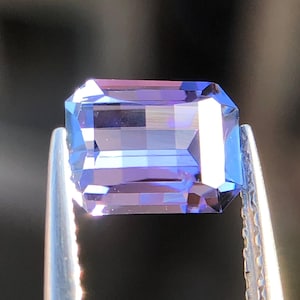 0.71 ct Pixel Cut Tanzanite: Violet Lavender Loose Gemstone