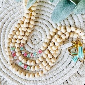 Beaded Lanyard - Personalized Lanyard - Teacher Lanyard - Nurse Lanyard - Boho Lanyard - Boho Teacher Lanyard