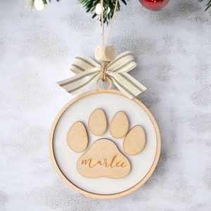 Pet Memorial Ornament, Memorial Ornament for Pet, Forever In Our Hearts, Christmas Ornament, In Loving Memory, Sympathy Gift, Loss Ornament