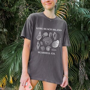 Long Beach Island T-Shirt, Long Beach Island Comfort Colors Shirt, LBI Seashell Shirt, Retro LBI T-Shirt, Cute LBI Beach Shirt, lbi seashell