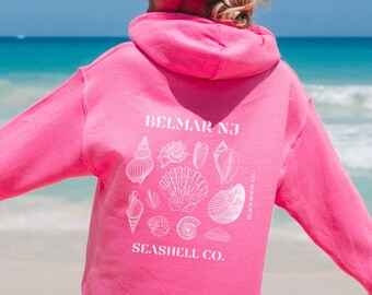 Belmar Beach Hoodie, Belmar Hoodie, Trendy Belmar Hoodie, Belmar Seashell Hoodie, Preppy Belmar Sweatshirt, Cute Belmar Hoodie, Belmar beach