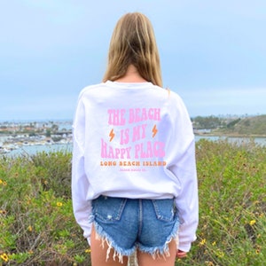 Long Beach Island Crewneck, LBI Crewneck, Beach Sweatshirt, Preppy Long Beach Island Crewneck, Cute LBI Sweatshirt, Beach Crewneck, Lbi Gift