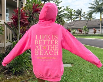 Wildwood New Jersey Hoodie, Wildwood Beach Sweatshirt, Preppy Wildwood Sweatshirt, Wildwood Nj Gift, Wildwood Surf, Cute Wildwood NJ Hoodie