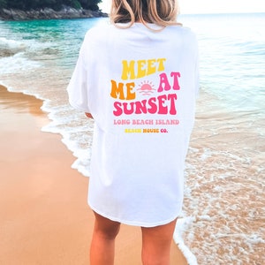 Long Beach Island T-Shirt, Long Beach Island Comfort Colors Shirt, LBI Sunset Shirt, Preppy LBI T-Shirt, Cute LBI Beach Shirt, Lbi Gift, Lbi