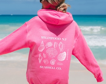 Wildwood Nj Beach Hoodie, Wildwood Hoodie, Trendy Wildwood Hoodie, Wildwood Seashell Hoodie, Preppy Wildwood Sweatshirt, Wildwood Beach Nj