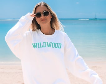 Wildwood NJ Crewneck, Wildwood NJ Coordinates Sweatshirt, Wildwood Gift, Wildwood Beach Crewneck, Wildwood Surf, Cute Women's Wildwood NJ