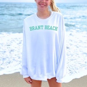 Long Beach Island Crewneck, LBI Crewneck, Brant Beach Sweatshirt, Brant Beach Long Beach Island, Branch Beach LBI Coordinates Sweatshirt,