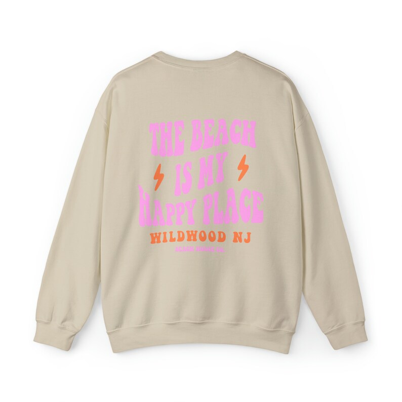 Cuello redondo Wildwood, sudadera Wildwood NJ, playa Wildwood, cuello redondo Preppy Wildwood, sudadera Wildwood linda, sudadera Wildwood de moda Sand