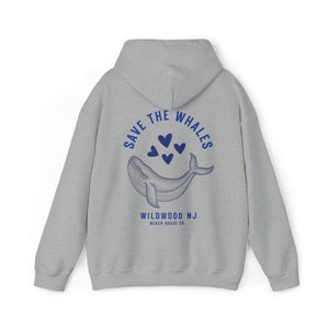 Save The Whales Wildwood Hoodie, Wildwood Nj Hoodie, Trendy Wildwood Sweatshirt, Wildwood Beach NJ, Save The Whales Beach Hoodie, Wildwood image 9