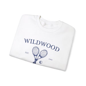 Wildwood Nj Crewneck, Wildwood Sweatshirt, Athletics Club, Beach Sweatshirt, Preppy Wildwood, Trendy Wildwood Beach Womens Surf Gift image 3