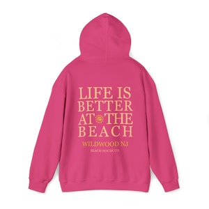 Wildwood New Jersey Hoodie, Wildwood Beach Sweatshirt, Preppy Wildwood Sweatshirt, Wildwood Nj Gift, Wildwood Surf, Cute Wildwood NJ Hoodie image 5