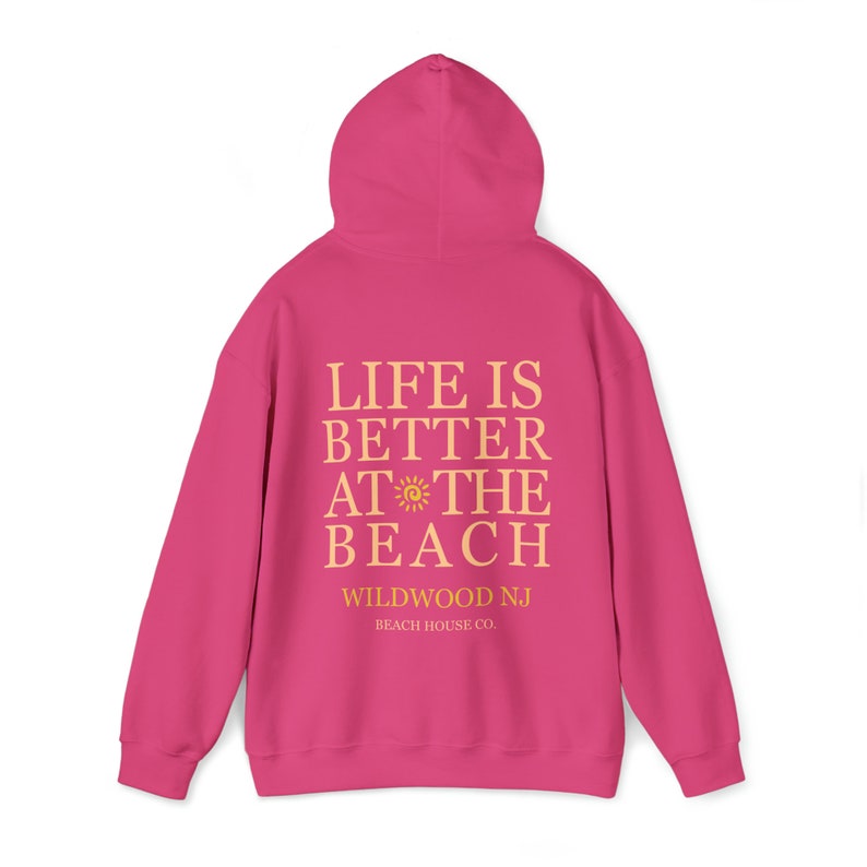 Wildwood New Jersey Hoodie, Wildwood Beach Sweatshirt, Preppy Wildwood Sweatshirt, Wildwood Nj Gift, Wildwood Surf, Cute Wildwood NJ Hoodie image 5
