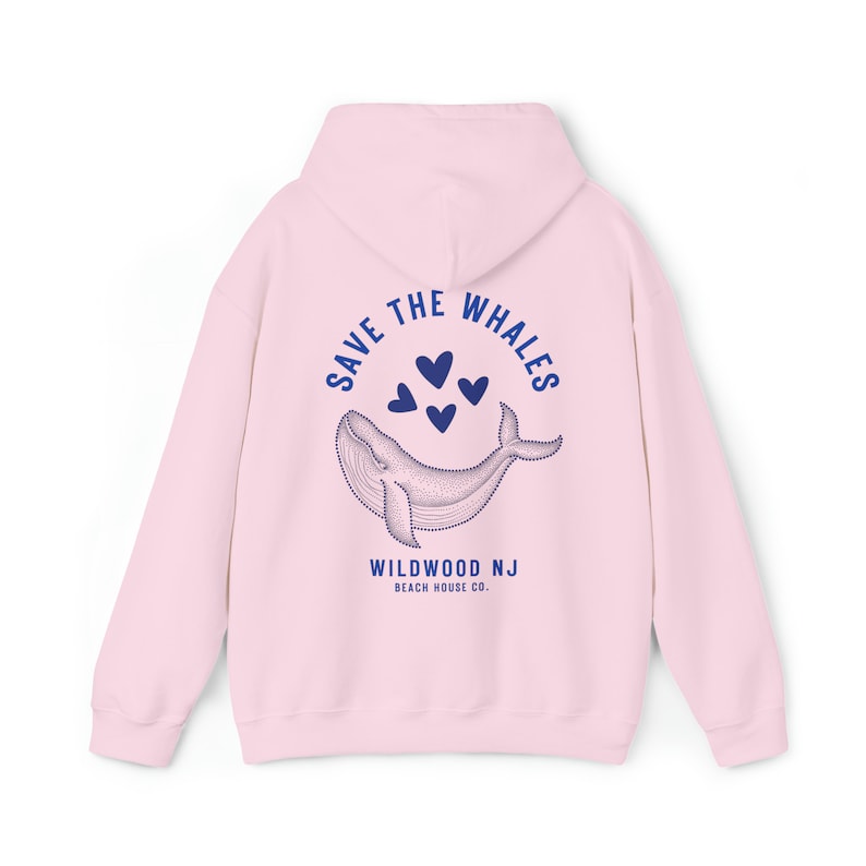 Save The Whales Wildwood Hoodie, Wildwood Nj Hoodie, Trendy Wildwood Sweatshirt, Wildwood Beach NJ, Save The Whales Beach Hoodie, Wildwood image 7