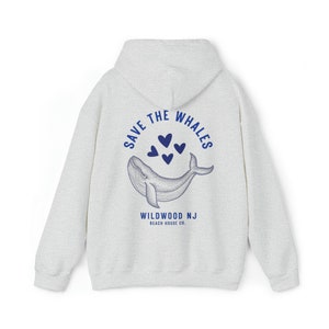Save The Whales Wildwood Hoodie, Wildwood Nj Hoodie, Trendy Wildwood Sweatshirt, Wildwood Beach NJ, Save The Whales Beach Hoodie, Wildwood image 8