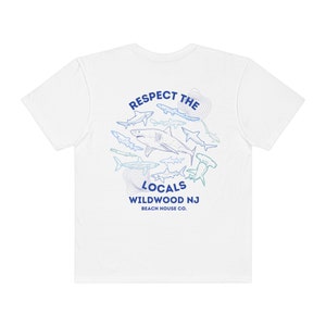 Wildwood Nj T-Shirt, Wildwood Comfort Colors Shirt, Wildwood Respect the Locals Shirt, Preppy Wildwood T-Shirt, Cute Wildwood Beach Shirt White