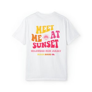 Camiseta Wildwood Nj, camiseta Wildwood Comfort Colors, camiseta Wildwood Sunset, camiseta Preppy Wildwood, camiseta linda de playa Wildwood, regalo Wildwood imagen 2