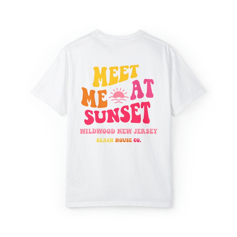 Camiseta Wildwood Nj, camiseta Wildwood Comfort Colors, camiseta Wildwood Sunset, camiseta Preppy Wildwood, camiseta linda de playa Wildwood, regalo Wildwood imagen 2