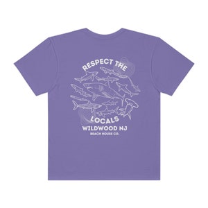 Wildwood Nj T-Shirt, Wildwood Comfort Colors Shirt, Wildwood Respect the Locals Shirt, Preppy Wildwood T-Shirt, Cute Wildwood Beach Shirt Violet
