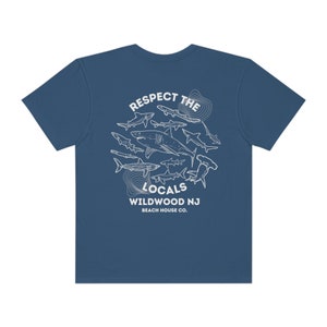 Wildwood Nj T-Shirt, Wildwood Comfort Colors Shirt, Wildwood Respect the Locals Shirt, Preppy Wildwood T-Shirt, Cute Wildwood Beach Shirt True Navy