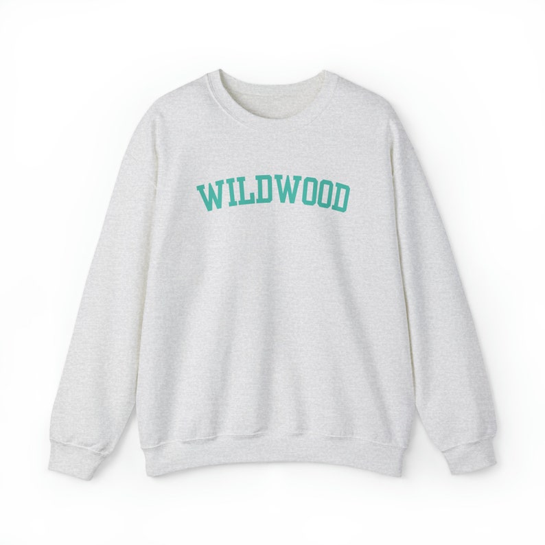 Wildwood NJ Crewneck, Wildwood NJ Coordinates Sweatshirt, Wildwood Gift, Wildwood Beach Crewneck, Wildwood Surf, Cute Women's Wildwood NJ Ash
