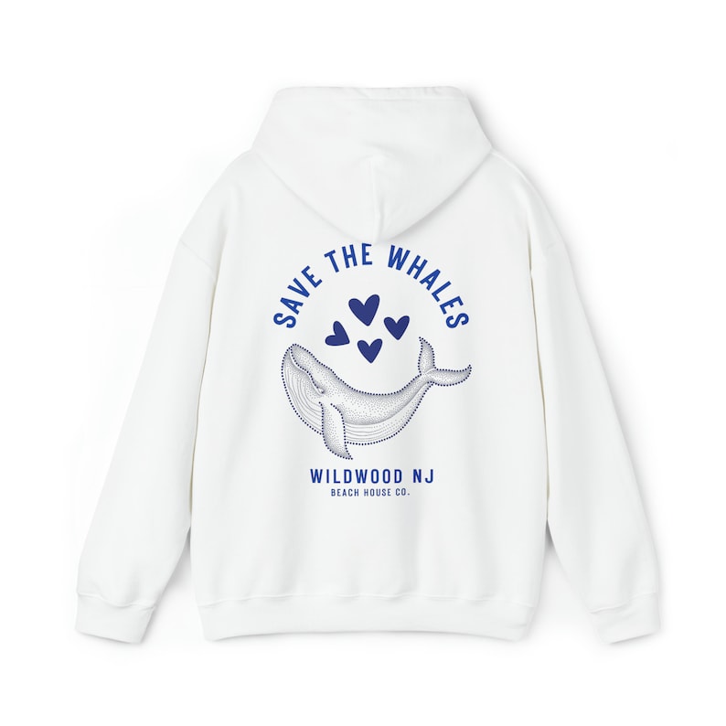 Save The Whales Wildwood Hoodie, Wildwood Nj Hoodie, Trendy Wildwood Sweatshirt, Wildwood Beach NJ, Save The Whales Beach Hoodie, Wildwood image 6
