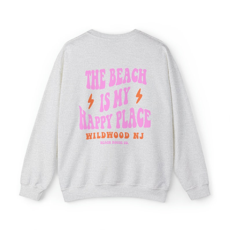 Cuello redondo Wildwood, sudadera Wildwood NJ, playa Wildwood, cuello redondo Preppy Wildwood, sudadera Wildwood linda, sudadera Wildwood de moda Ash