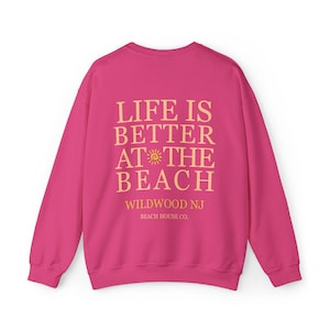 Wildwood Nj Crewneck, Wildwood Crewneck, Preppy Wildwood Sweatshirt, Cute Wildwood Sweatshirt, Wildwood Beach Gift, Wildwood Surf Sweatshirt Heliconia