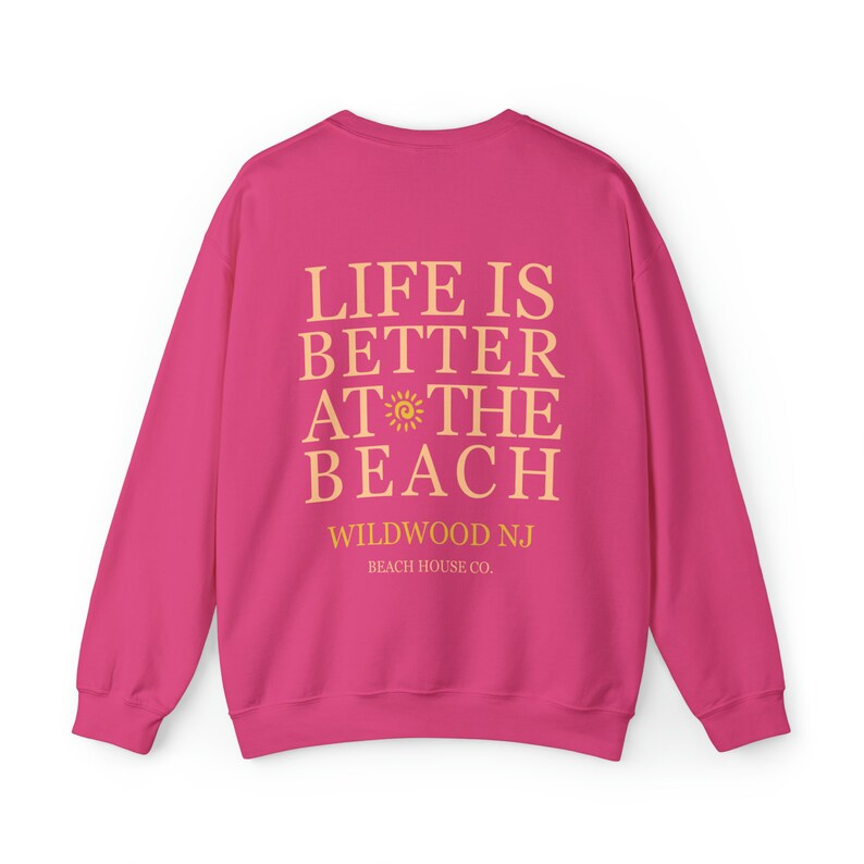 Wildwood Nj Crewneck, Wildwood Crewneck, Preppy Wildwood Sweatshirt, Cute Wildwood Sweatshirt, Wildwood Beach Gift, Wildwood Surf Sweatshirt Heliconia