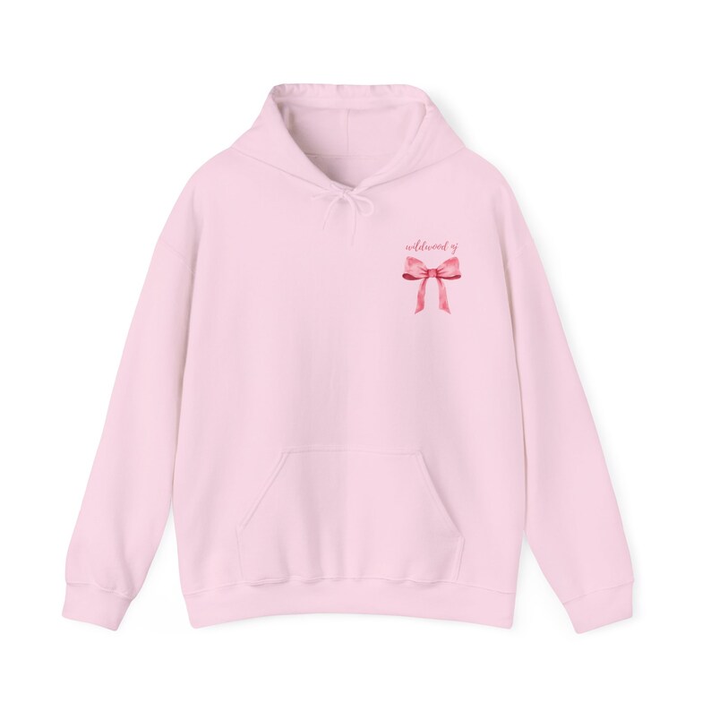 Wildwood Bow, Wildwood NJ Hoodie, Wildwood sweatshirt, Preppy Beach Hoodie, Bow aesthetic, Trendy Wildwood Hoodie, Wildwood Beach Gift, surf image 9