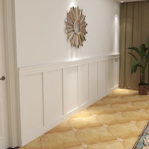 Kit de revestimiento de madera K1 Andre de 2 m2, panel de pared Shaker, paneles de revestimiento, revestimiento de pared, paneles de pared decorativos, revestimiento de pared, Rendo