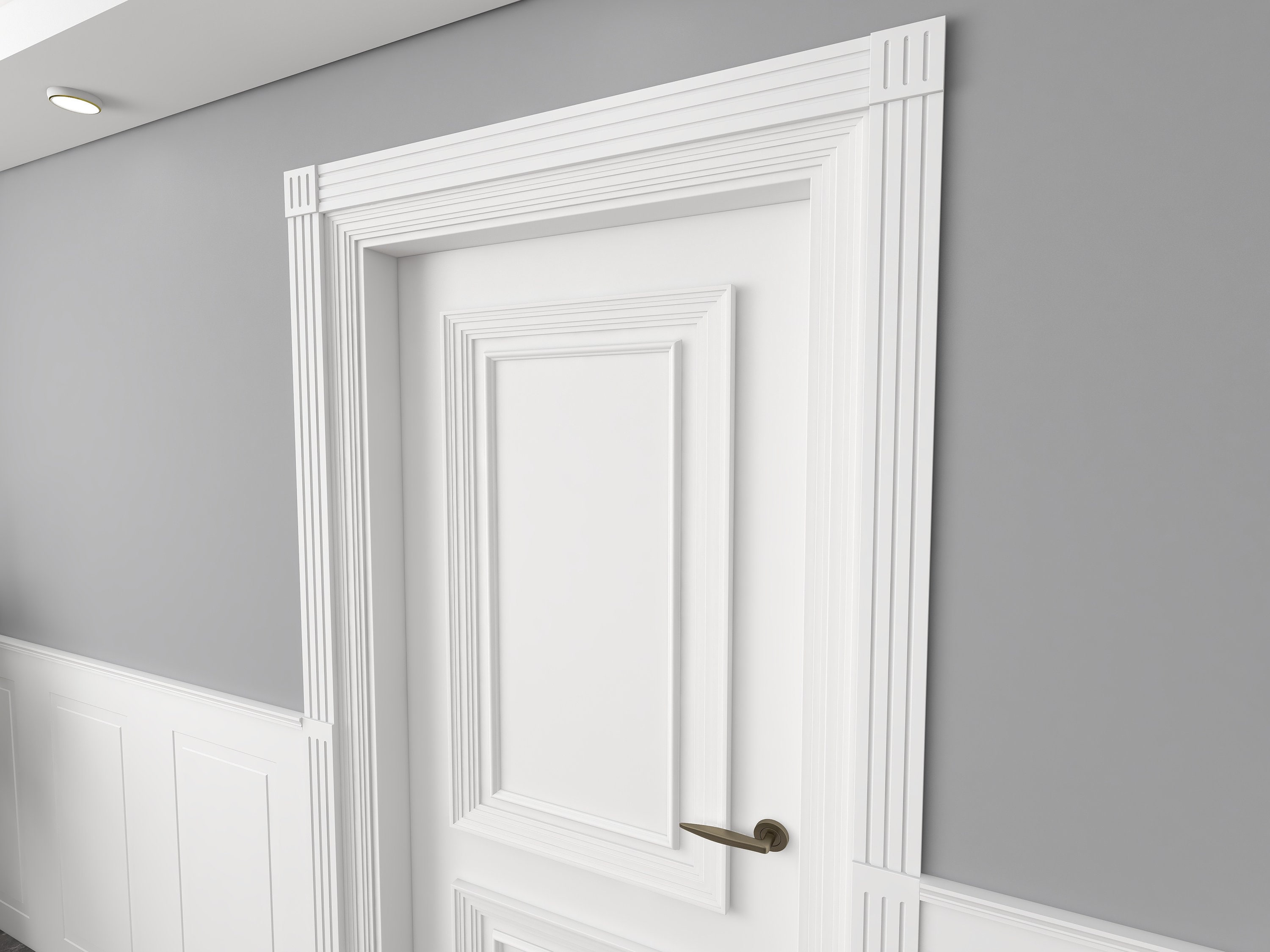 Interior Door Surround, Door Portals, Decorative Architraves, Pediments,  Wainscot Paneling, Rendo DSK2 - Etsy, image size:3000x2250