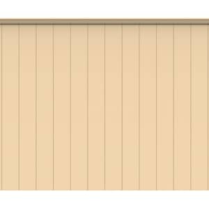 May include: A vertical, beige-colored panel background with evenly spaced, darker vertical lines. The top edge features a thin, darker horizontal trim. The bottom edge is white.