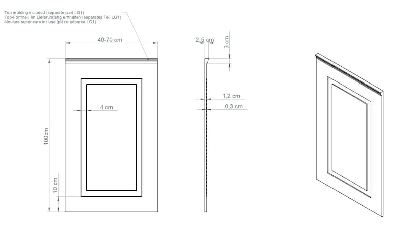 Wainscoting Panels, Wall Paneling, Decorative Wall Panels, Wainscot Paneling, Rendo A20 image 4