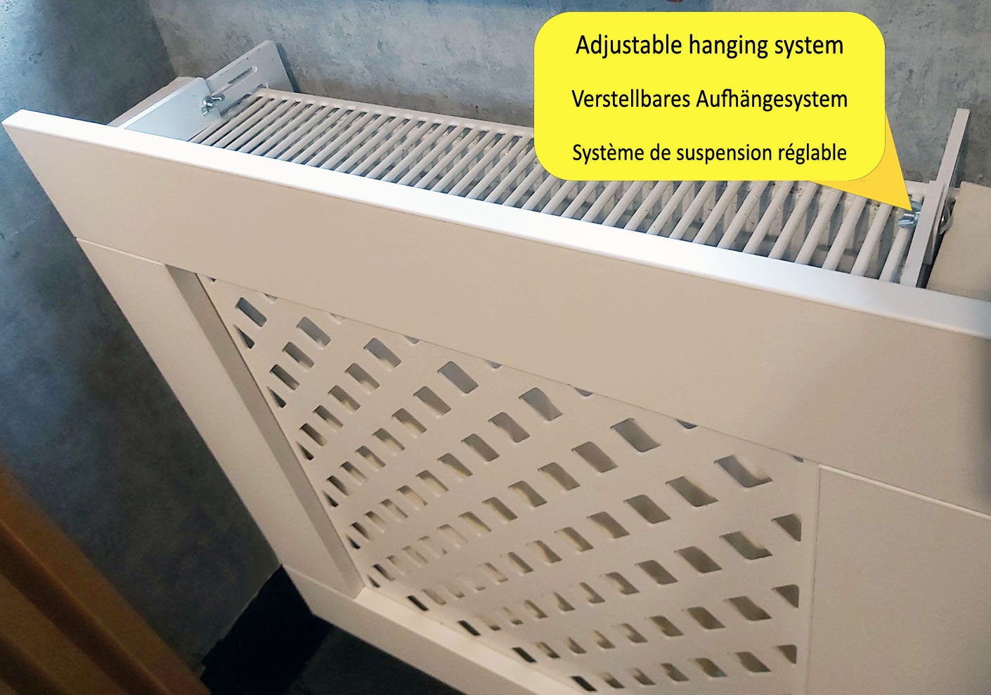 YARNOW Heizkörperabdeckung Aus Polyester – 90x62x15 Cm, Waschbar, Atmungsaktiv, In Olivgrün