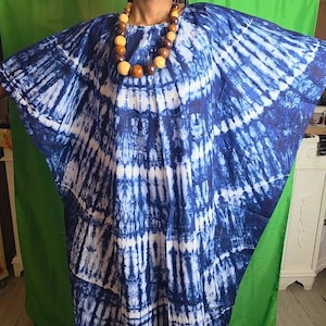 Afrikanische Batik-Boubous, 100 % Baumwolle, mit verschiedenen Mustern