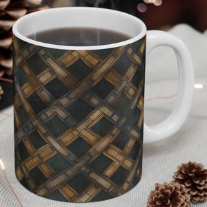 Celtic Knot Mug, Irish Coffee Cup, Tea Mug, Ceramic Drinkware, St. Patrick&#39;s Day Gift