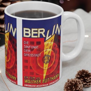 Vintage German Movie Poster Mug: Tea Coffee Lover Gift
