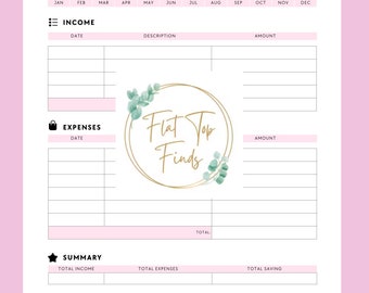 Digital Planner, Printable Planner, Savings, Budget Planner