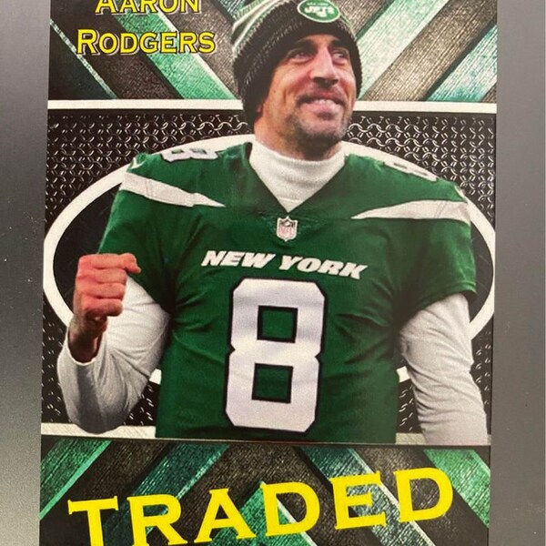 2023 Aaron Rodgers ~HOT!!! ~First Jets Card Ever!!!