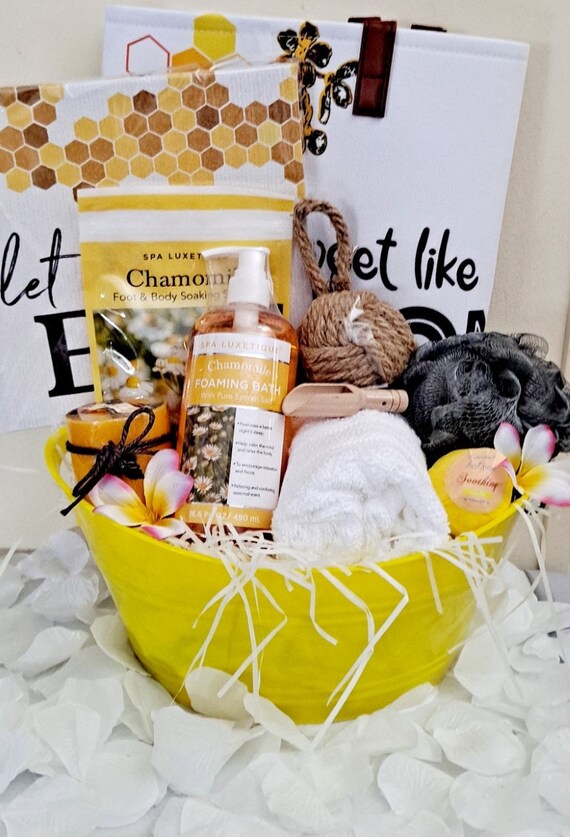 Honeybee Themed Gift Basket/ Honey Gift Basket/ Birthday Gift Etsy