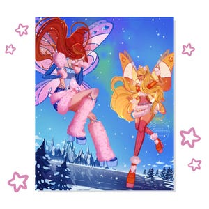 Fairy Club Lovix Snow-kunstafdruk