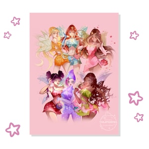 Fairy Club Charmix-kunstafdruk